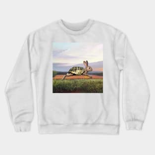 Rabbit Fighter - Surreal/Collage Art Crewneck Sweatshirt